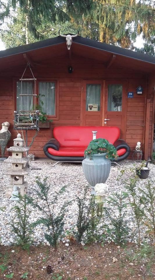 Chalet Op Een Rustig Park In De Natuur Putten Exterior foto